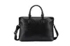 Luxury Leather Briefhöljer för män Executive Business Office Notebook Black Laptop Handväska axel Square Side Crossbody Bag designer pojkar handväska plånböcker