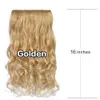 Perruques synthétiques Perruques synthétiques 1Pc 5 Clip Fashion In Hair Girl Curly Wig Hair 240328 240327