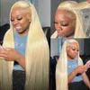 Synthetic Wigs Synthetic Wigs 613 30 Inch Blonde Lace Frontal Wig 150% Straight Lace Front Wigs Human Hair Lace Front Wig 13x4 Honey Blond Lace Front Wigs 240328 240327