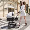 Passeggini# Passeggino da viaggioCarrozzina pieghevole in pellePasseggino neonato High LandscapeCarrozzina leggera e facile da trasportare L240319