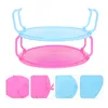 Kitchen Storage 2 Pcs Microwave Steam Rack Food Tray Steaming Cooking Oven Stand Miniature Steamer Pp Holder