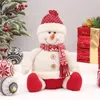 クリスマスデコレーション2024人形の木の装飾年飾りトナカイ雪だるまサンタクロースドールナビダッド装飾メリー