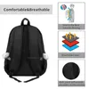 Backpack Art Deco Fans School Bags Travel Laptop Stylish Royal Fall Colors Aesthetics Kudelmainen 21gp9995