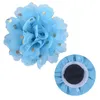 Dog Apparel 100pcs Big Flower-Collar Accessories Dots Chiffon Sliding Cat Flower Collars Bow Ties Pet Grooming Supplies