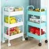 Carrello portaoggetti da cucina Scaffale da pavimento per il bagno Snack mobili Scaffale per libri multistrato per camera da letto per bambini