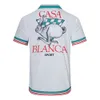 Casa Blanca T Shirt Hafif Stili Küçük Tavşan Küba Kısa Kollu İlkbahar/Yaz High Street Kazablanka Günlük Çift Gömlek