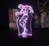 Anime 3D LED lumière boîte de nuit atmosphère décor le Grappler Baki Hanma chambre d'enfants lampe à lave avec télécommande veilleuse 1813947