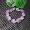 Charm Bracelets Natural Amethyst irregular she Beads mens and womens Valentines day fashion jewerly and mens gift 8 L240319