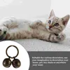 Hundhalsar 2 Set Pet Bell Loud Baby Kitten Collar Key Ring Copper Training Vintage Jewelry