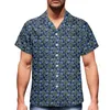 Men's Casual Shirts Polynesian Tribal Loose Fit Hawaiian Shirt Traditional Pacific Tapa Cloth Melanesia Samoa For Men