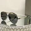 Mach-sju män kvinnor designer solglasögon metall guldpläterad ram affärssportstil solglasögon originallåda