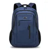 Backpack 17.3''Large Capacity Men Laptop Backpacks Oxford Black Solid High School Bags Teen College Boy Gril Student