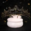 Diadèmes femmes bande de cheveux cristal coiffure de mariée couronne rose or pêche strass boule couronne bandeau de mariée mariage cheveux ornement Y240319