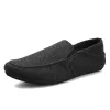 Sapatos 2022 Novos mocassins de moda Men Sapatos casuais respiráveis tênis clássicos de linho masculino verão sapatos de direção baratos para homens