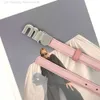 Designer Miuimiui Belt ny Miao Letter Small Belt Versatile Metal Instagram Style i kombination med kjoltröja kostym jeans läderbälte för kvinnor