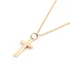 Pendentif Crucifix en or véritable 10K 14K, pendentifs Hip Hop pour hommes, cadeau d'anniversaire, collier, bijoux