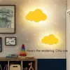 Applique murale moderne en forme de nuage, luminaire décoratif d'intérieur, idéal pour un salon, une fille ou une chambre d'enfant