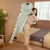 Huggable Big Long Cute Dinosaur Plush Toy Soft Cartoon Animal Angel Stuffed Doll Boyfriend Pillow Kids Girl Birthday Gift 240304