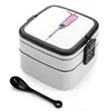 Vaisselle Pipette avec poignée rose Illustration boîte à Bento étudiant Camping déjeuner boîtes à dîner Micropipette Dna Crispr