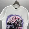 2024ss Designer Tide Camisetas Peito Carta Laminada Impressão Manga Curta High Street Solta Oversize Casual T-shirt 100% Algodão Puro Tops para Homens e Mulheres M-3XL A5