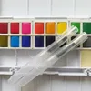 Großhandel Malerei Künstler Klasse 18 Color Solid Aquarellfarbe Pigmente mit Pinsel im Freien Malerei Bastel