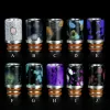 13Style en acier inoxydable flux d'air à large alésage crâne 510 Ego Drip tips long verre Pyrex métal pierre de jade Drip tip résine céramique Zodiac ZZ