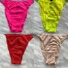 Women's Panties Wholesale Sexy Ladies Glossy Panties Thong High Quality Rhinestone Ladies Panties Women Bikini Red Panties 240319