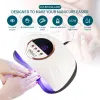 Kits Strong Power Uv Led Nail Dryer Smart Sensor Nail Lamp Gel Light Nail Art Fast Drying Manicure Hine for 2 Hands or Feet