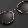 Óculos de sol unissex retro redondo óculos de sol marca designer vintage pequeno quadro clássico gótico steampunk óculos de sol uv400 óculos de condução l2403