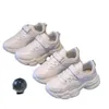 NK Chaussures de course pour enfants de sport pour garçons, petites filles de maternelle, chaussures de course blanches pour élèves du primaire, surface en maille pour grands enfants GG
