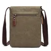 Bolsa crossbody sacos para homens lona ombro vertical retro mensageiro bolsa sac a principal faculdade pequena torebka mini torebki