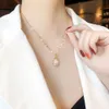 Tulip Titanium Steel Necklace for Women, High-end Feeling and Non Fading Collarbone Chain