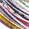 Choker Small Natural Stone Bead Necklace Armband för kvinnor Zircon Tourmaline Pearl med Reki ClaVicle Chain 2-3mm