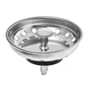 Bord mattor 1 st. American Flat Head Kitchen Sink Basket Filter rostfritt vatten täcker avloppstillbehör stålplugg ersättare T2G8