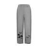 Pantalon femme décontracté été imprimé fleuri Joggers Tech femmes élastique coton lin 2024 bohème taille haute pantalon droit