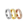 anelli dorati anelli da donna designer anello coppia ad anello di gioiello in acciaio titanio con diamanti di moda casual classica rosa d'oro e argento 18k disponibile in dimensioni di 4 mm 5 mm 6 mm