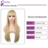 Perucas chorliss longa reta perucas de cabelo sintético ombre vermelho loira rosa cinza resistente ao calor peruca cosplay para branco preto feminino uso diário