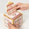 Favor de la fiesta Caja de regalo de dinero con bolsas Rose Golden Surprise Kit de cumpleaños Pegatinas de bricolaje para mujeres Fun Cash cualquiera