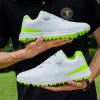 Shoes New Leather Men's Golf Shoes Waterproof Nonslip Outdoor Leisure Sports Golf Training Shoes Men's Studless Golf Shoes