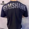 chemises pour hommes Nouveau produit explosif !Gymshark Power T-shirt à manches courtes pour homme avec lettres imprimées en coton élastique