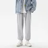 Calças masculinas tfetters marca baggy casual sweatpants homem 2024 primavera movimento meados de ascensão tornozelo comprimento para masculino japão clássicos streetwear