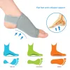 Tool 2pcs/1 pair Plantar Fasciitis Arch Orthotic Insoles Foot Brace Flat Feet Relieve Pain Relief Socks Orthopedic Flatfoot Foot Care