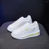 Sapatos casuais 2024 tendência chunky tênis branco mulheres couro esporte almofada andando para mulher moda feminina rápida