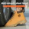 Stövlar hög topp mäns säkerhetsskor stål tå anti smash säkerhet stövlar punktering bevis arbetssäkerhet stövlar bärresistenta män arbetsskor