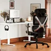 GABRYLLY Chaise, bureau en maille avec soutien lombaire, accoudoirs 3D réglables, inclinable, grand siège avec appui-tête – Chaise ergonomique grande et haute pour le bureau à domicile