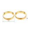 Bangle Ethlyn 2 Piece/Lot justerbar guldfärgarmband och armband för barn födelsedagsmycken bästa gåva för barn flickor b154 240319