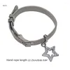Bracelets à maillons X7YA Bracelet de ceinture pour femmes Egirl Punk Cool pentagramme sur la main bijoux