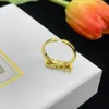 Band Rings designer Designer rings Luxury letter glamour women open ring Free size adjustment Non-allergenic material Valentine's Day gift 2RQA