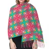 Foulards Motif multicolore dans le style arabe Écharpe Wrap Femmes Long Hiver Chaud Gland Châle Unisexe Mode Luxe Polyvalent