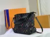 Duża pojemność torby na zakupy design torebki torebki torebki crossbody w kolorze klasyczne litera drukująca krowi oryginalna skórzana wnętrze kieszonkowe kieszanki